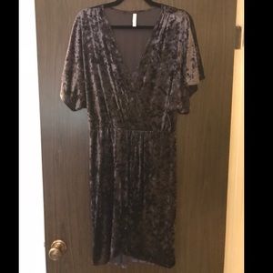 Crushed Velvet Tulip Dress